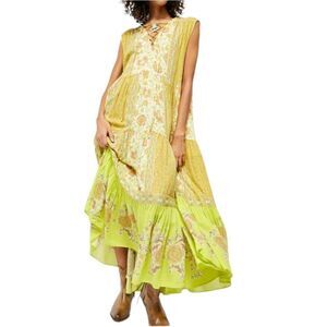 FREE PEOPLE Hanalei Bay Floral Maxi Dress XS